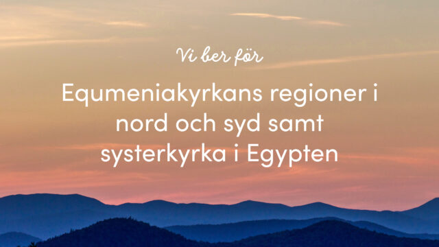Equmeniakyrkans regioner i nord och syd samt systerkyrka i Egypten  | v. 5