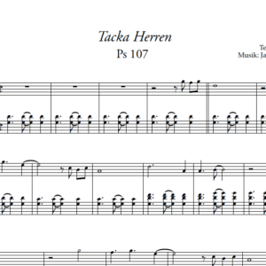 Tacka Herren (Ps 107) - enskild kopia