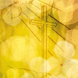 Jazzmässa - Kors på gul bakgrund