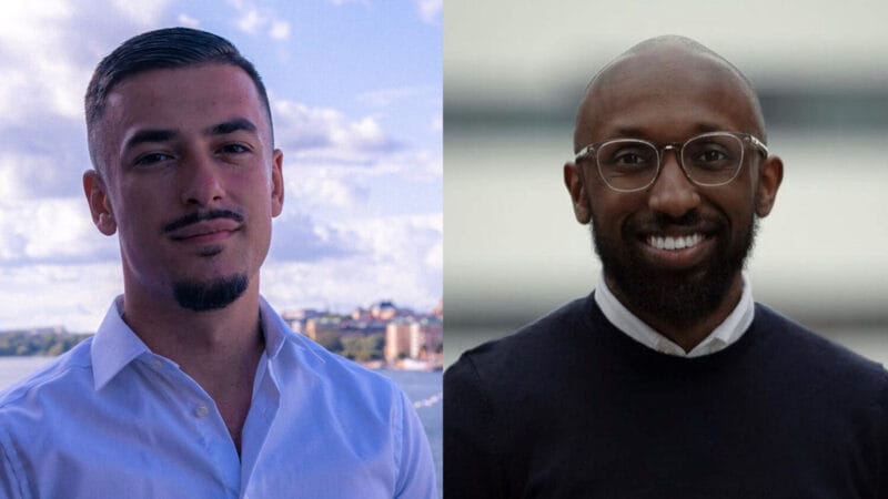 Alexander Zadruzny Vice ordförande i kollektiv sorg & Sakariya Hirsi Ordförande och grundare för kollektiv sorg