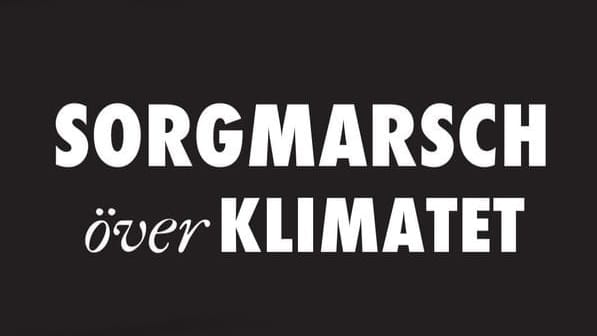 sorgmarsch över klimatet