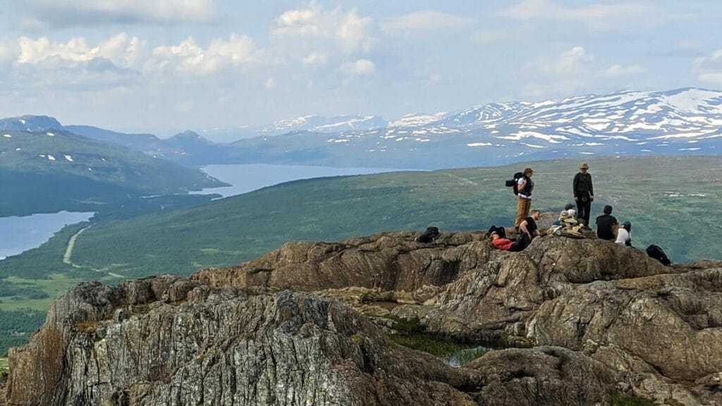 Utsikt svenska fjällen - Hemavanmötet