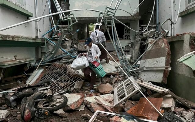 Hjälp i samband med jordbävning Myanmar- Burma mars 2025