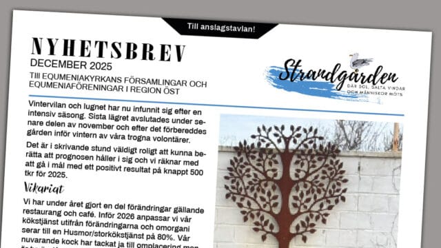 Strandgården: Nytt nyhetsbrev och lediga tjänster!