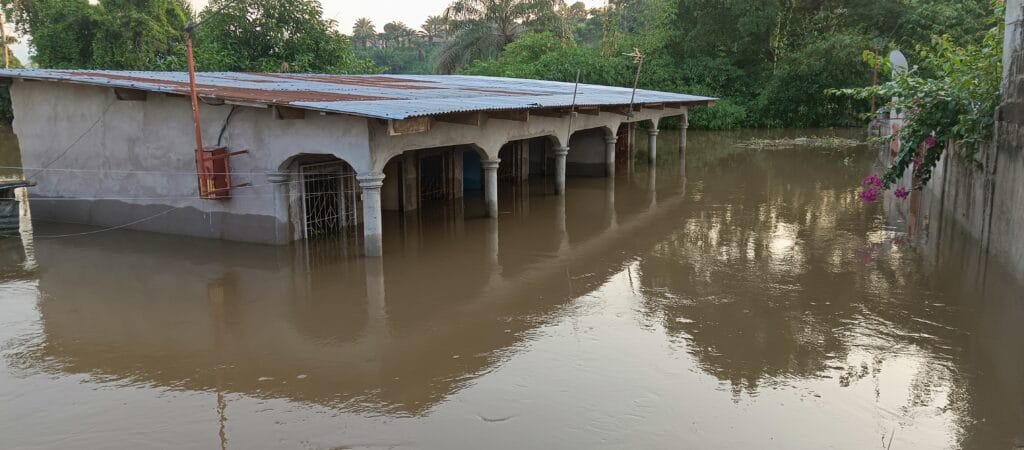 Översvämning i Madibou, Brazzaville 2023-2024.