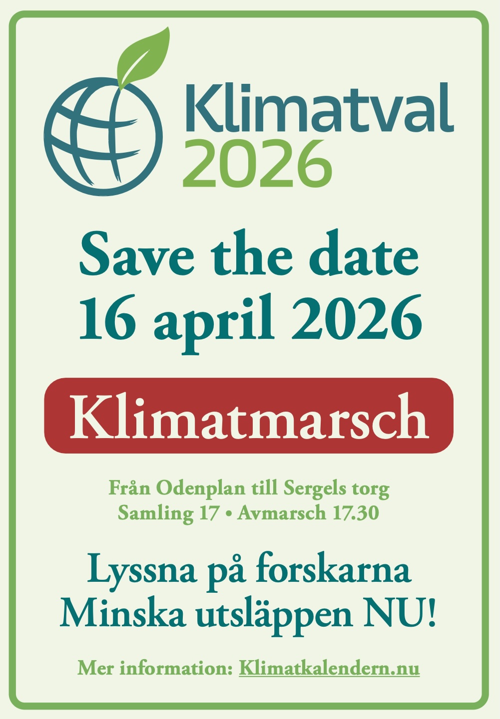 Klimatmarsch 16 april