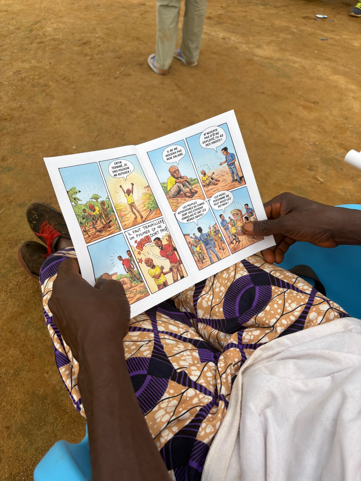 Kursmaterial i Tsimba i kurs om ursprungsbefolkningens rättigheter som Norge finansierar.