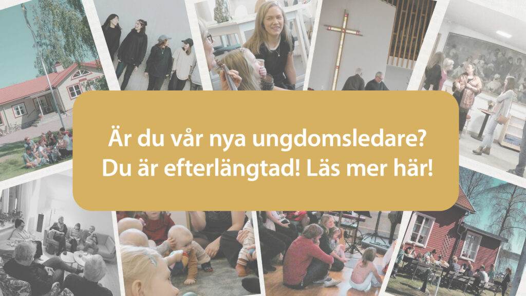 Är du vår nya ungdomsledare?